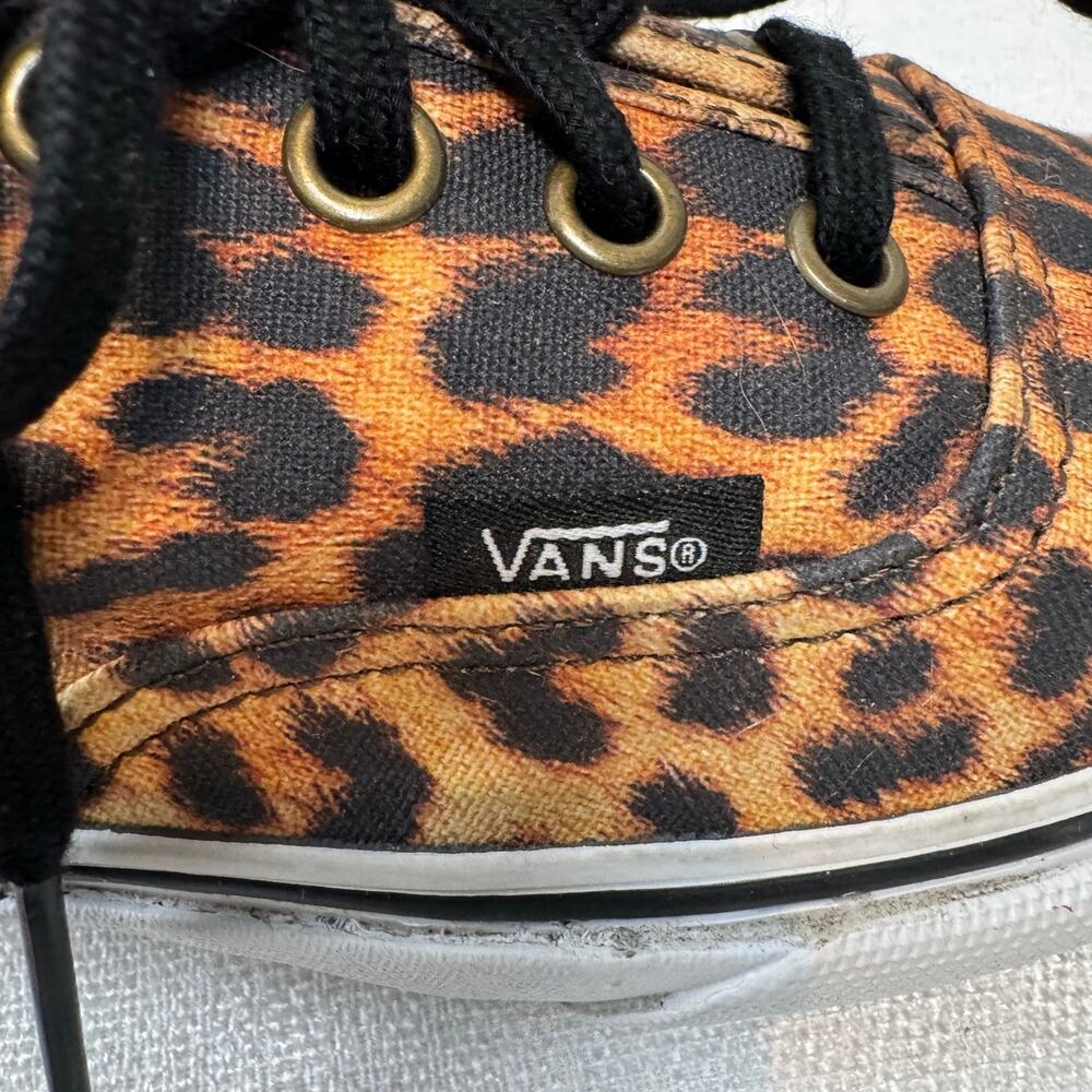 Vans Unisex Leopard Print Canvas Lace up Low Top Athletic Sneaker Size 7 Men 5.5 - Picture 5 of 9